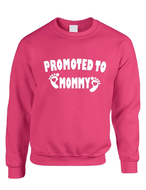 Adult Sweatshirt Promoted To Mommy To Be Baby Gift New Born Top