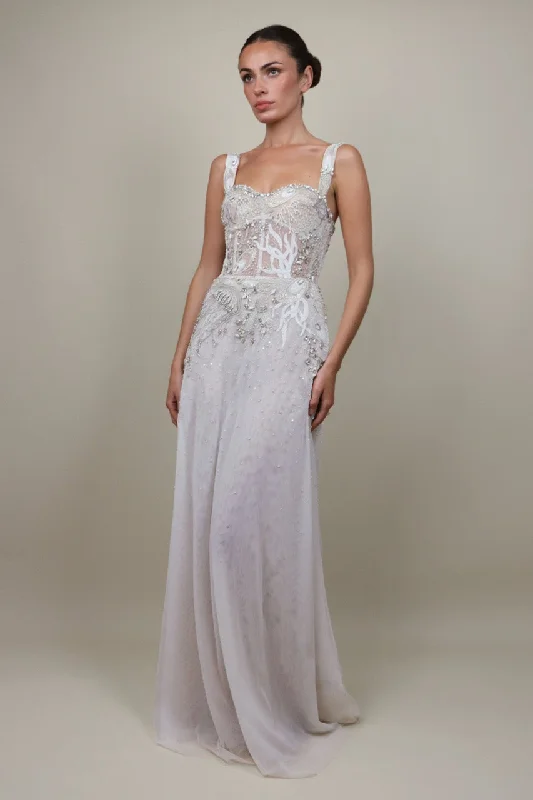 Celestial Seascape Bustier Gown