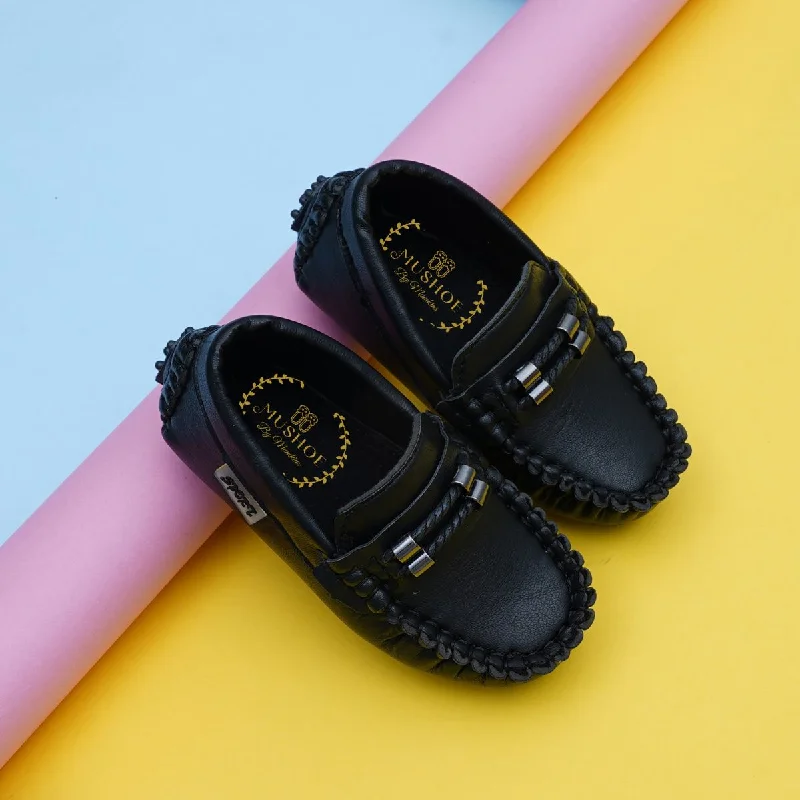 Black Loafer Shoes for Boys