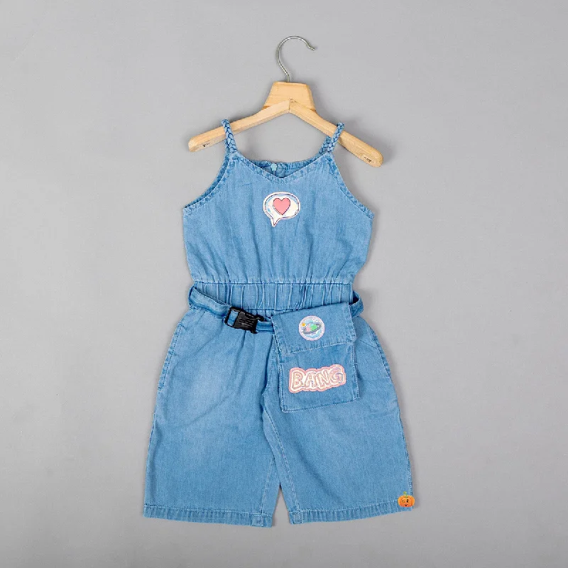 Denim Jump Suit for Girls