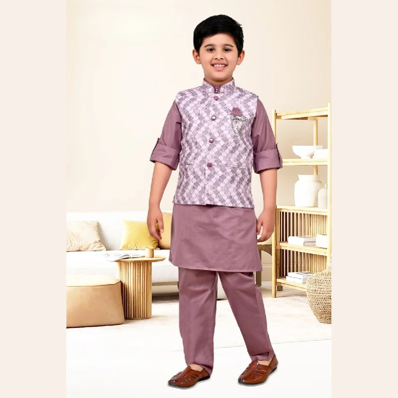 Onion Printed Boys Kurta Pajama