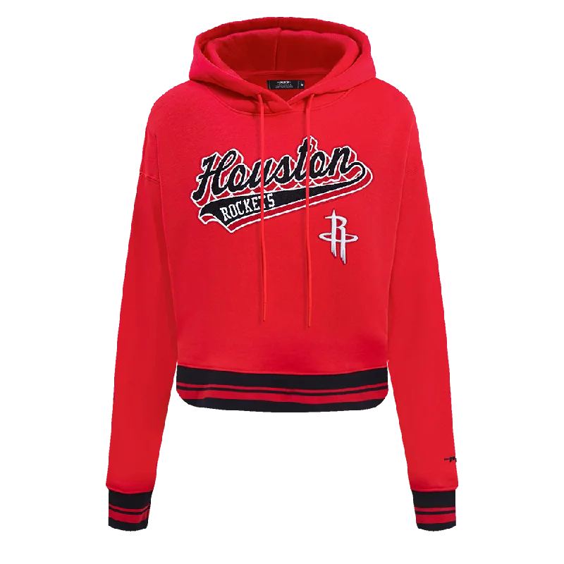 SUDADERA CON GORRO NBA HOUSTON ROCKETS SCRIPT TAIL PARA MUJER