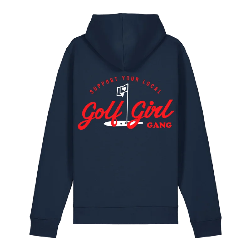 Bunker Woman Girl Gang Hoodie Navy