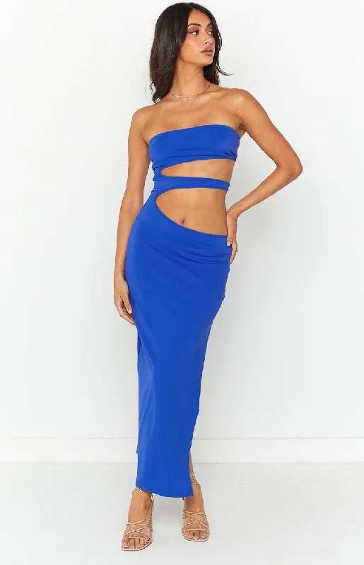 Nettie Electric Blue Midi Dress