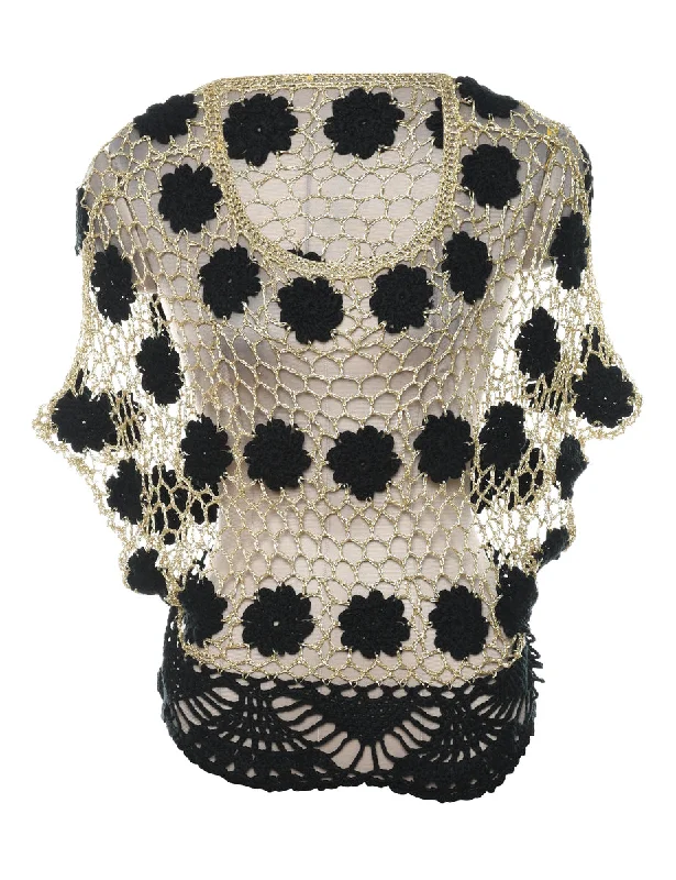 Crochet Party Top - M