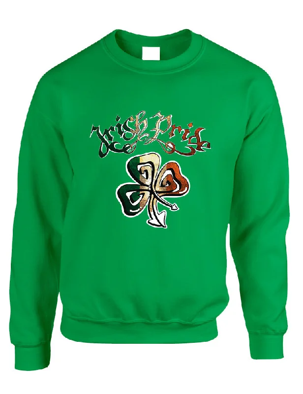 Adult Sweatshirt Irish Pride Shamrock St Patrick's Day Top