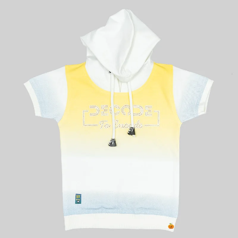 Lemon & Grey Hoodie T-shirts for Boys