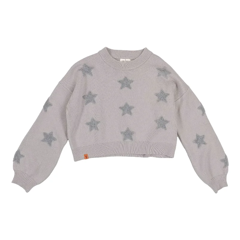 Simply Southern Ladies Cropped Star Sweater 0224-SWTR-CRP-STAR