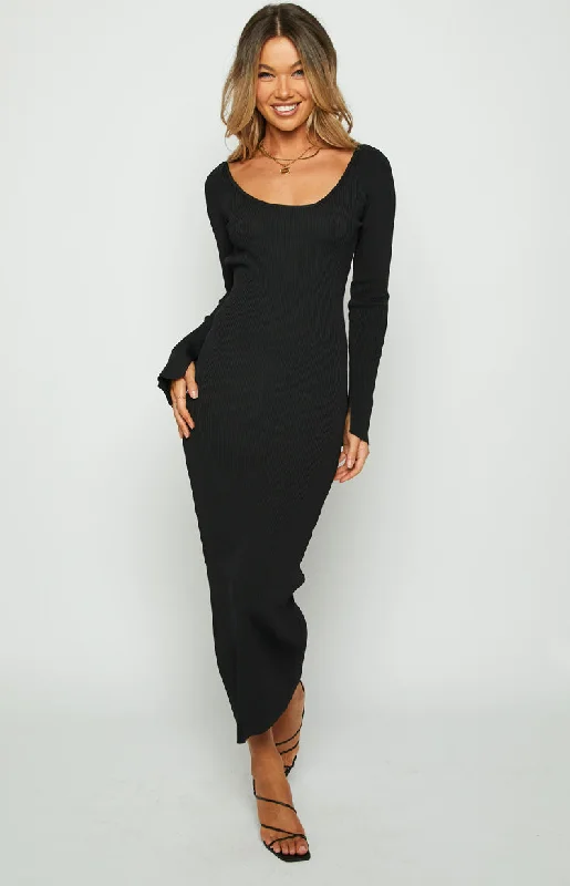 Kylie Black Maxi Dress