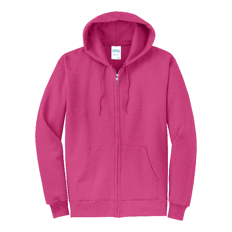 B2354 Core Fleece Full-Zip Hooded Sweatshirt