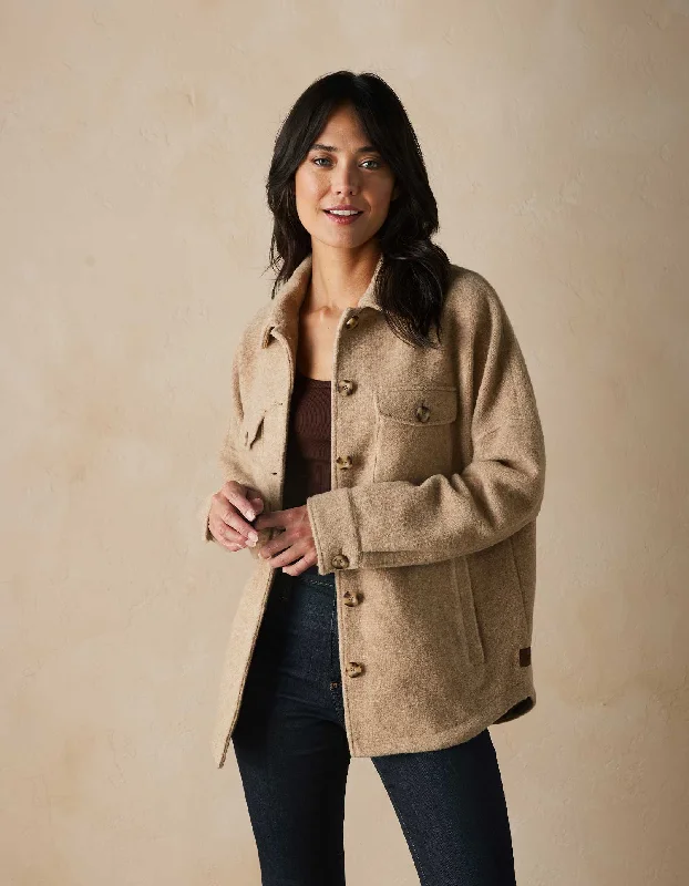 Logan Ski Lodge Jacket in Oatmeal