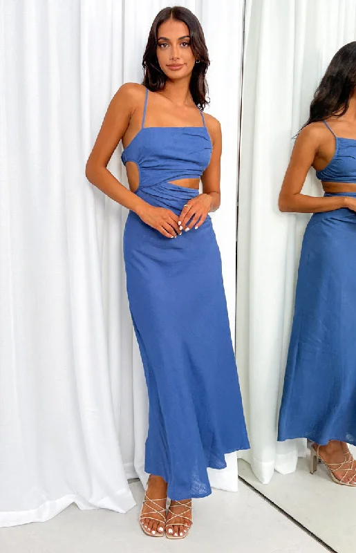 Lene Blue Maxi Dress