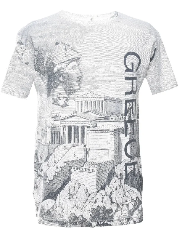 Greece Printed T-shirt - XL