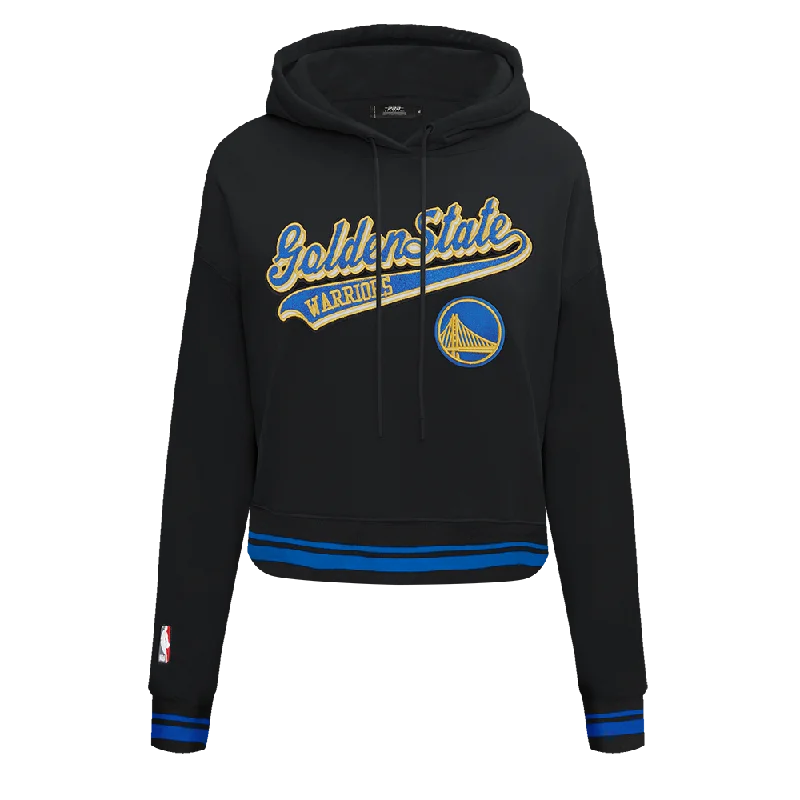 SUDADERA CON GORRO NBA GOLDEN STATE WARRIORS SCRIPT TAIL PARA MUJER