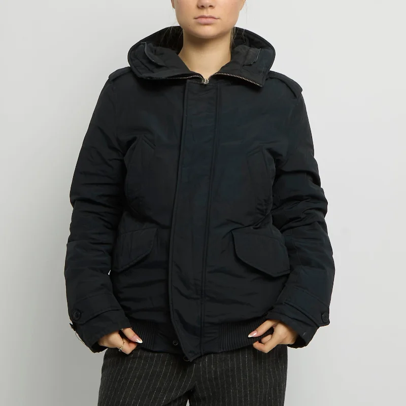 Woolrich Hooded Padded Bomber Jacket - UK 12