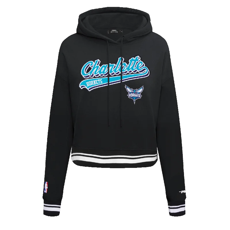 SUDADERA CON GORRO NBA CHARLOTTE HORNETS SCRIPT TAIL PARA MUJER