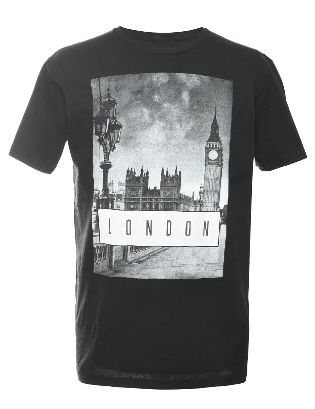 London Printed T-shirt - L