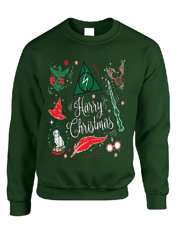 Adult Sweatshirt Harry Christmas Cute Holiday Ugly Xmas Sweater