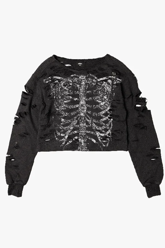 Skeleton Shredded Sweatshirt