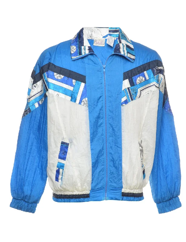 1990s Zip Front Nylon Jacket - M