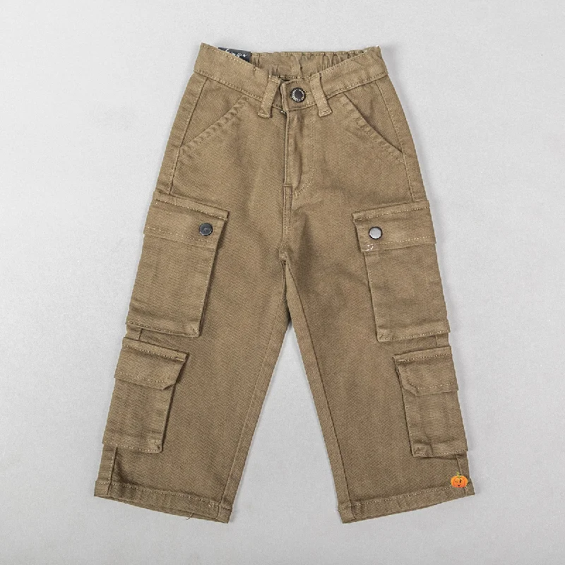 Solid Cargo Pant for Girls