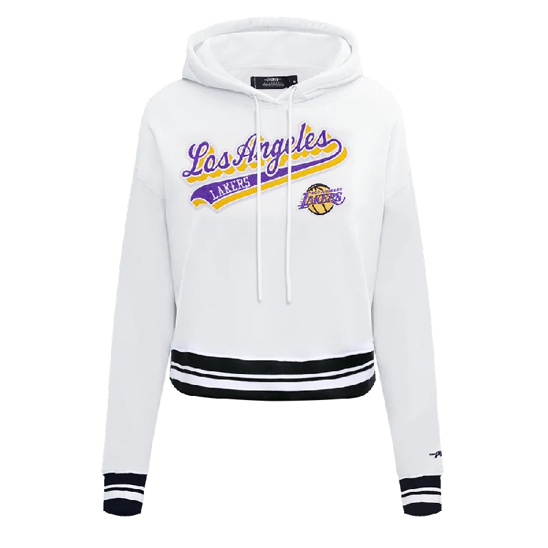 SUDADERA CON GORRO NBA LOS ANGELES LAKERS SCRIPT TAIL PARA MUJER