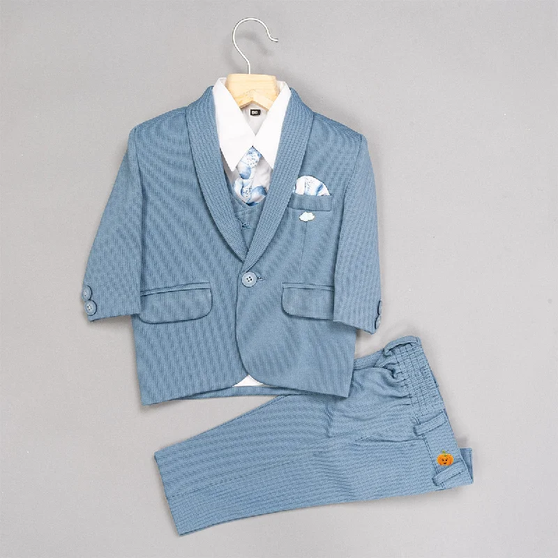 Blue Boys Suit with Tie