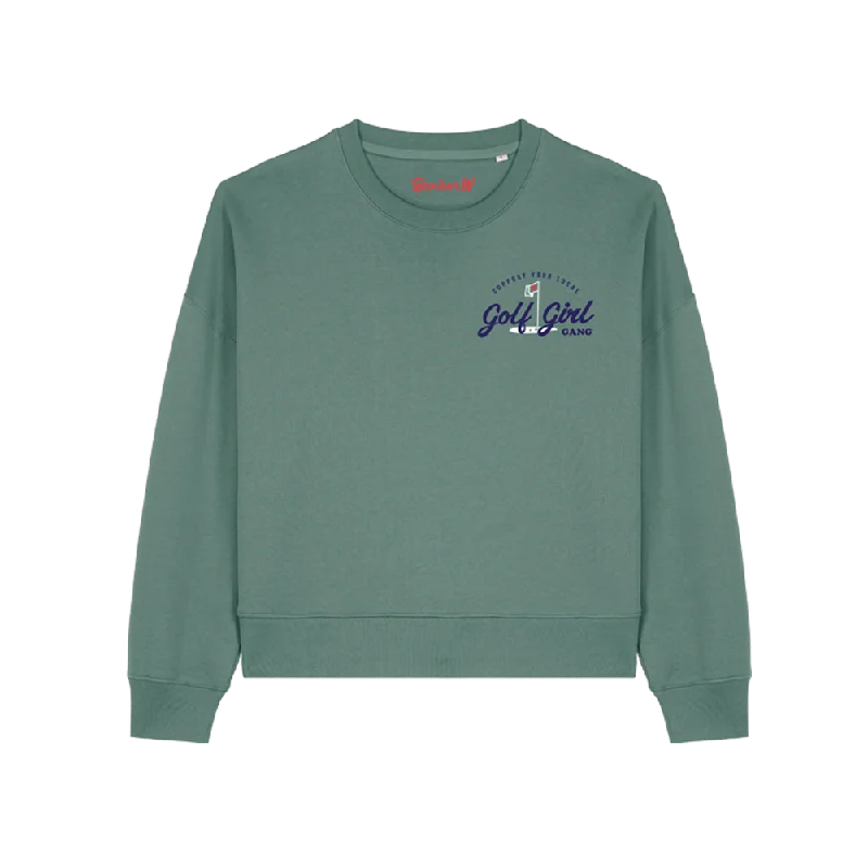 Bunker Woman Girl Gang Sweat Sage Green