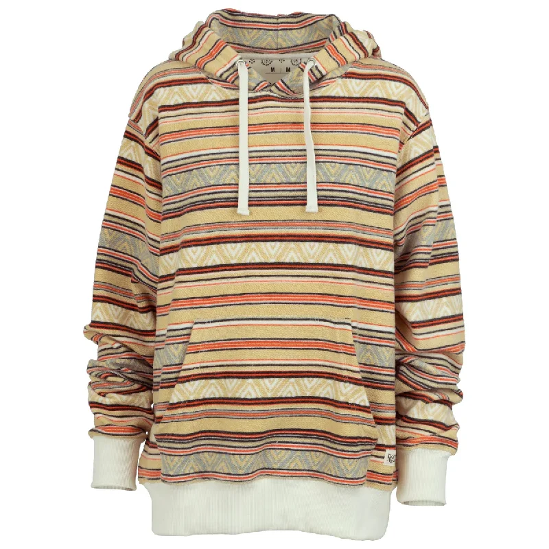 Royce Ladies Reversed Out Blanket Aztec Beige Hoodie RDG66PA1SLD-BGE