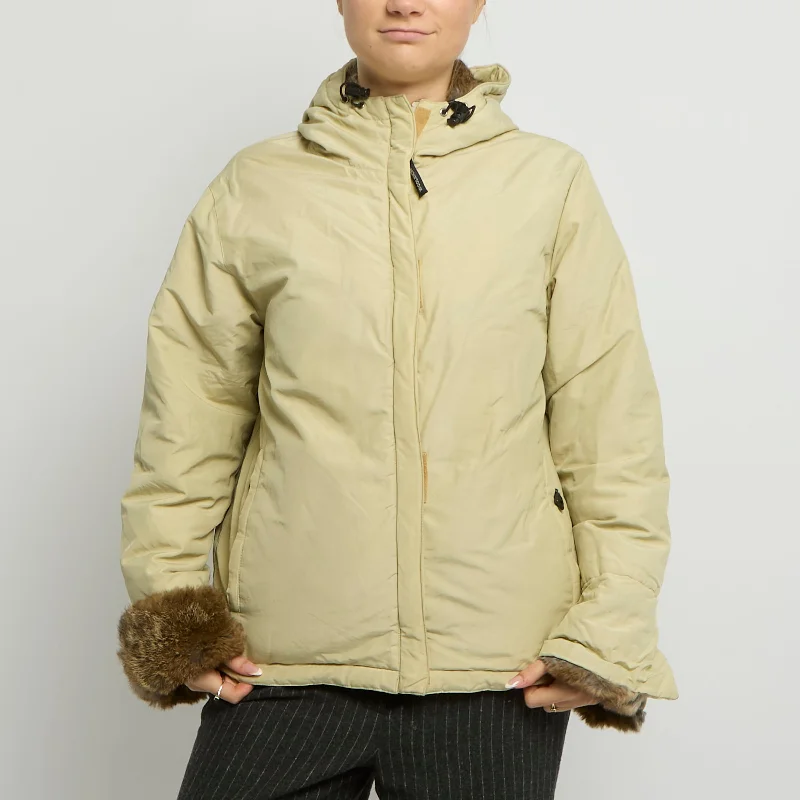 Woolrich Fur Trim Puffer Jacket - UK 14