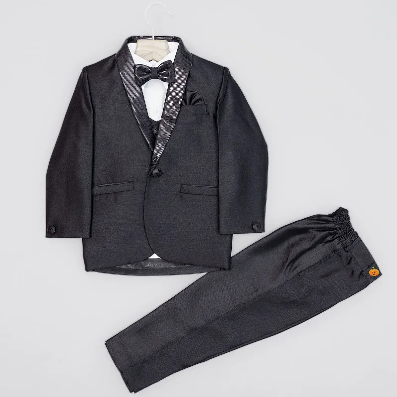 Black Boys Tuxedo with Bow Tie