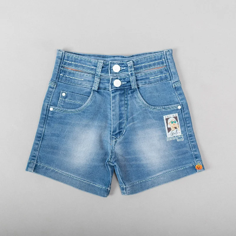 Denim Summer Girls Shorts