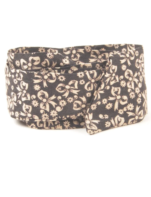 Novelty Print Waist Belt - M