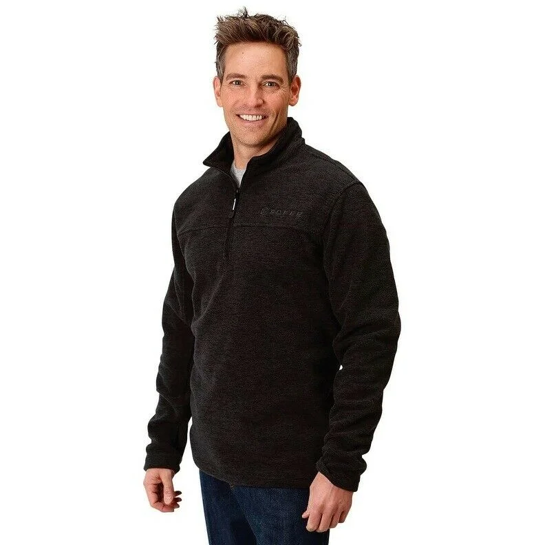 Roper Men's Grey 1/4 Zip Micro Fleece Pullover 03-097-0692-7018 GY