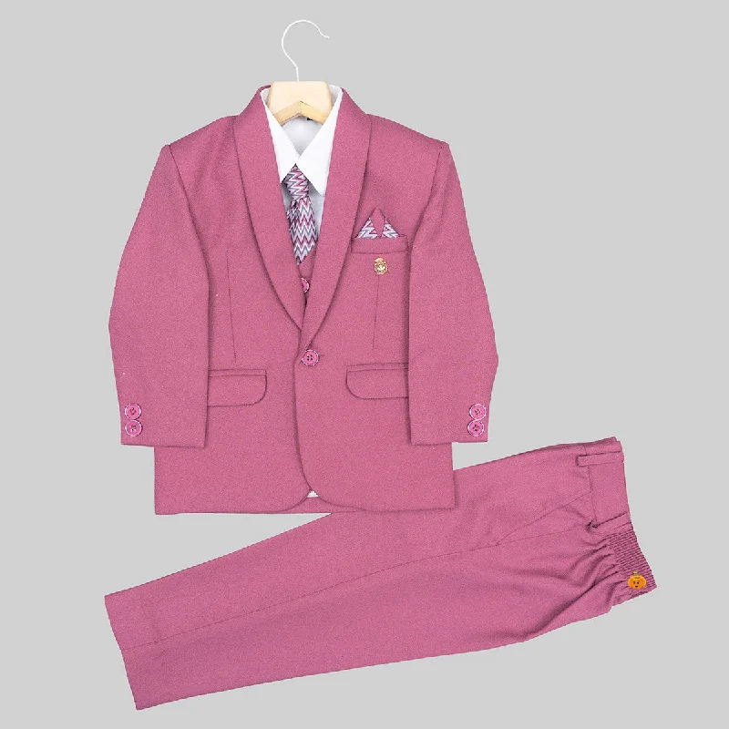 Onion Four Piece Solid Boys Suit