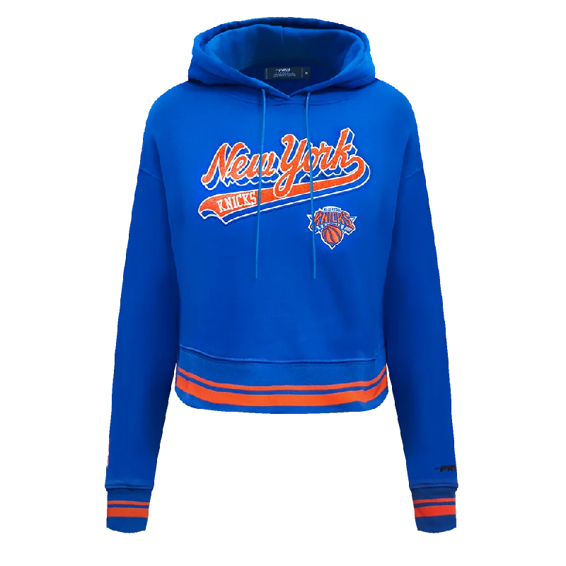 SUDADERA CON GORRO NBA NEW YORK KNICKS SCRIPT TAIL PARA MUJER