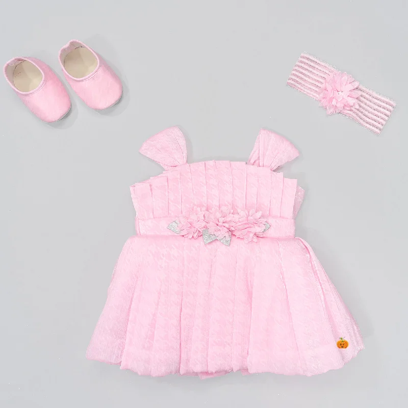 Pink & Purple Baby Frock