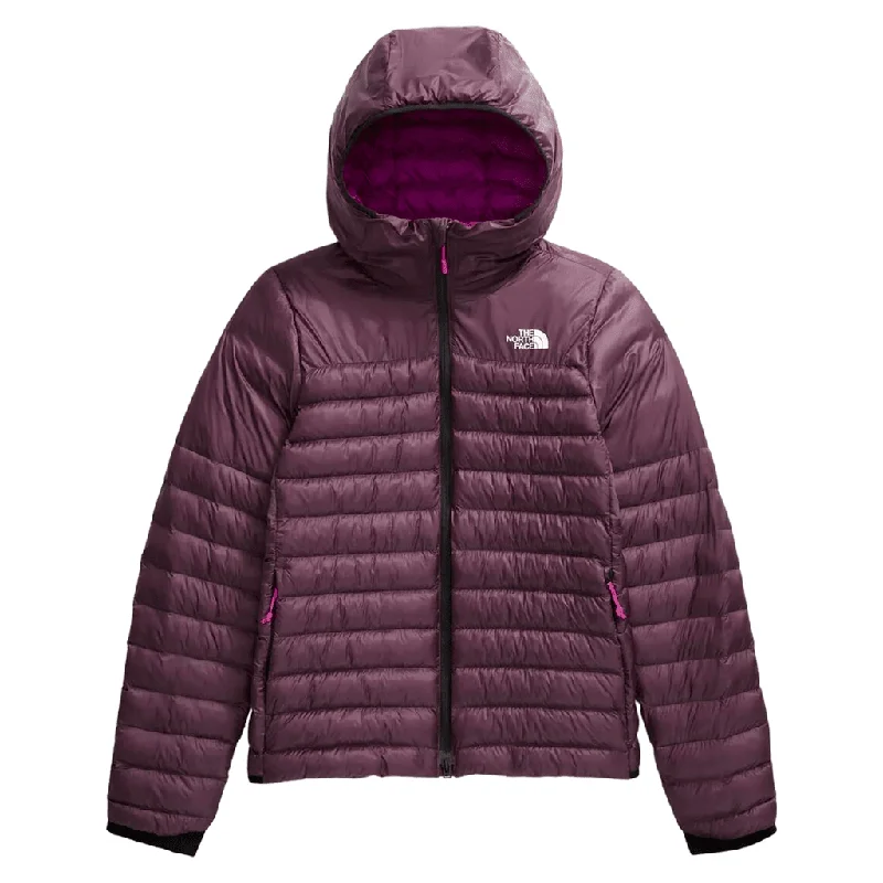 Terra peak women's hooded jacket - Midnight mauve