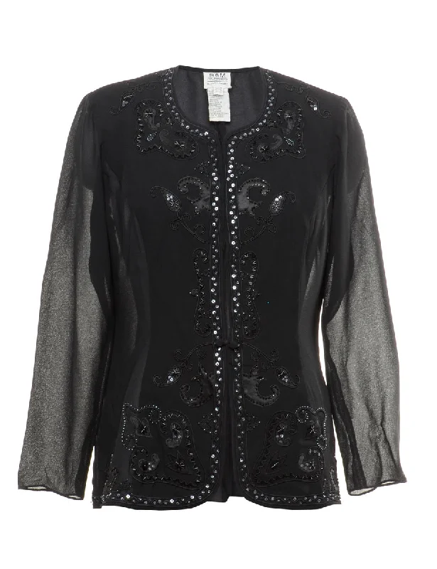 Beaded Evening Jacket - M