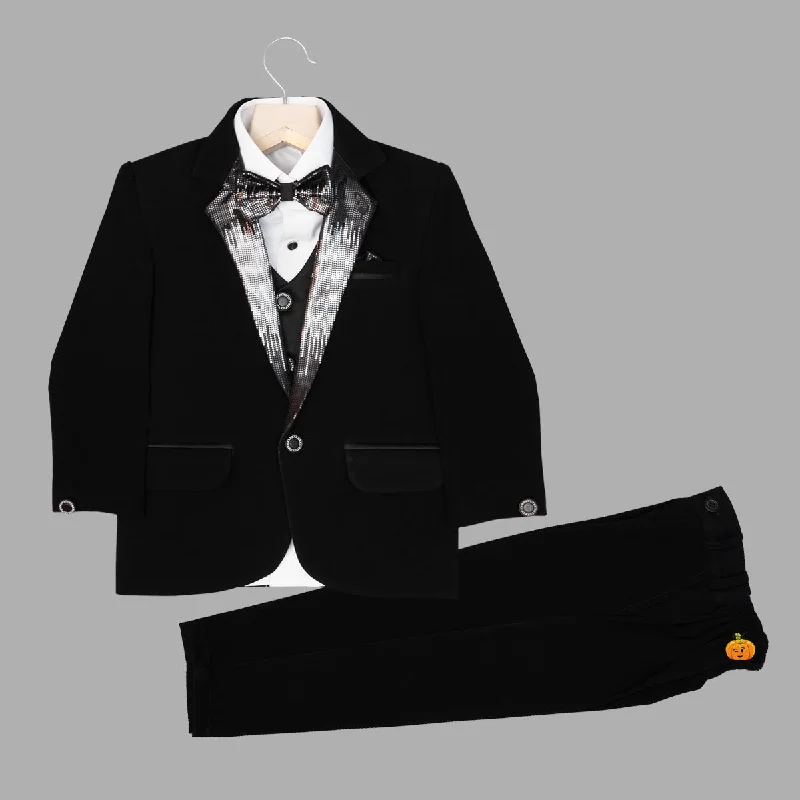 Solid Black Boys Tuxedo