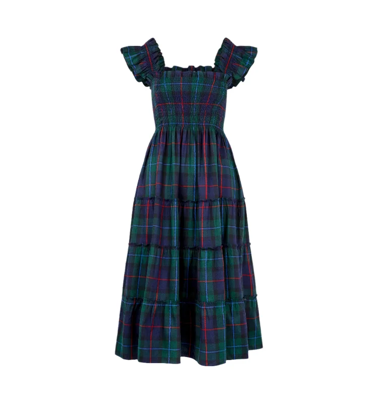 The Ellie Nap Dress in Midnight Tartan