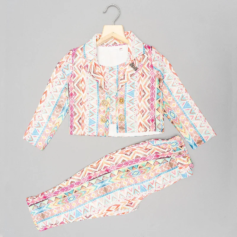 Multi Printed Co-Ord Set for Kids