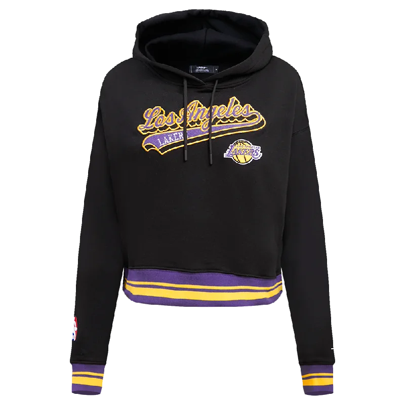 SUDADERA CON GORRO NBA LOS ANGELES LAKERS SCRIPT TAIL PARA MUJER