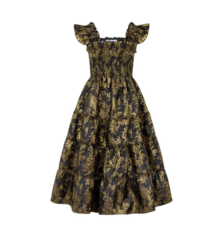 The Ellie Nap Dress in Moody Bird Brocade